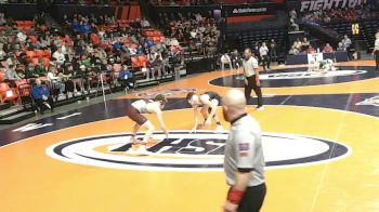 1A 132 lbs Cons. Round 3 - Wyatt Franckowiak, Richmond (R.-Burton) vs Barret Speck, Glasford (Illini Bluffs)
