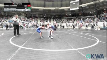 64 lbs Round Of 32 - Sophia Martinez, Choctaw Ironman Youth Wrestling vs Asher Stewart, Smith Wrestling Academy