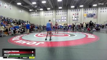 165 lbs Champ. Round 3 - Peyton Schrader, Eastside vs Nathan Freeman, Franklin
