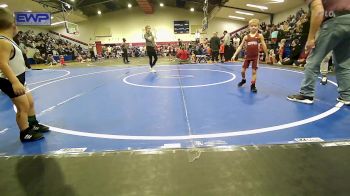 43 lbs Round Of 16 - Emerson Williams, Owasso Takedown Club vs Kevin Sanchez, Sperry Wrestling Club