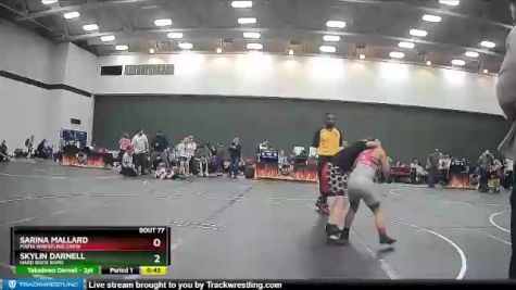 96 lbs Round 3 - Sarina Mallard, Mafia Wrestling Crew vs Skylin Darnell, Hard Rock Rams