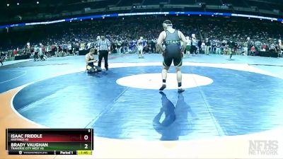 D1-215 lbs Champ. Round 1 - Brady Vaughan, Traverse City West HS vs Isaac Friddle, Hastings HS