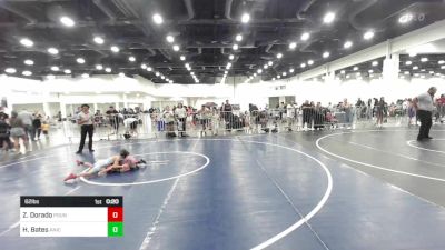 62 lbs Consi Of 8 #2 - Zoey Dorado, Pounders WC vs Hunter Bates, Aniciete TC