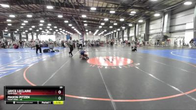 96 lbs Rd# 9- 2:15pm Saturday Final Pool - Mason Pitzen, Team Ohio vs Jayce Leclaire, Team BAM