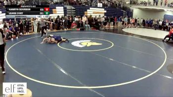 145 lbs. Semifinal - Kamryn Bourbon, Nixa vs Leann Cory, Collinsville