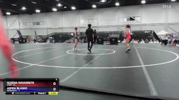 120 lbs Round 3 (6 Team) - Aleena Navarrete, Utah vs Aspen Blasko, Minnesota