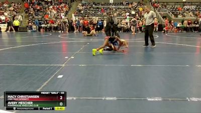 65 lbs Quarterfinal - Macy Christiansen, CIWC Team Intensity vs Avery Mescher, Powerhouse Wrestling Club