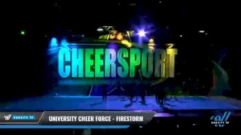 University Cheer Force - Firestorm [2021 L6 Senior - XSmall Day 2] 2021 CHEERSPORT National Cheerleading Championship
