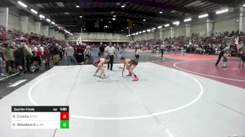 116 lbs Quarterfinal - Reese Crosby, Redskin Wrestling vs Keenon Woodward, Alamosa