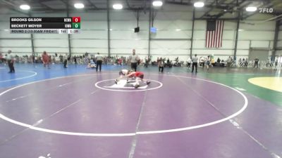 76 lbs Round 2 (10:30am Friday) - Beckett Moyer, Iowa Black vs Brooks Gilson, NCWAY National Team