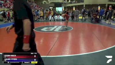 113 lbs Cons. Round 3 - Storm Rieck, KS vs Xavier Myers, MO