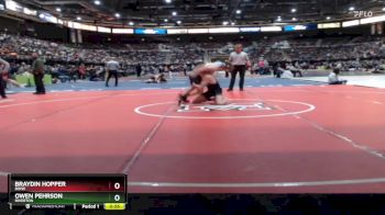 138 lbs Cons. Round 1 - Owen Pehrson, Riverton vs Braydin Hopper, Boise