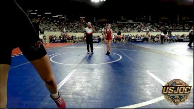 90 lbs Rr Rnd 1 - Paisleigh Carpenter, Midwest City Bombers Youth Wrestling Club vs Blake Gardner, Blanchard Wrestling Club