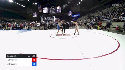 126 lbs Cons 64 #2 - Isaiah Snyder, OR vs Lakota Brewer, WI