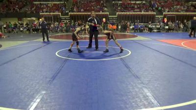 69 lbs Cons. Round 3 - Ramon Brown, Team Real Life vs Keegan Reimer, Fort Benton Longhorn Wrestling