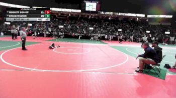 90 lbs Cons. Round 2 - Bennett Bishop, WKA2 vs Ethan Walton, WPW1