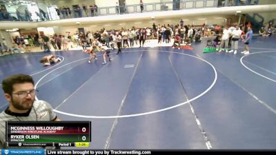 80 lbs Round 3 - McGinness Willoughby, Sanderson Wrestling Academy vs Ryker Olsen, SYRACUSE