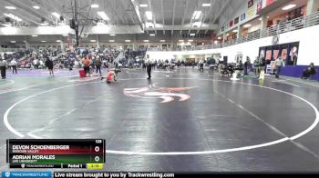 125 lbs Cons. Round 5 - Adrian Morales, Life University vs Devon Schoenberger, Missouri Valley