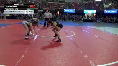137 lbs Quarterfinal - Zoe Grishko, Team Real Life vs Gloria Moritz, East Helena Outlaws