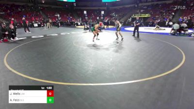 138 lbs Round Of 16 - Justin Wells, Lakeside (SS) vs Atri Feizi, De La Salle (NC)