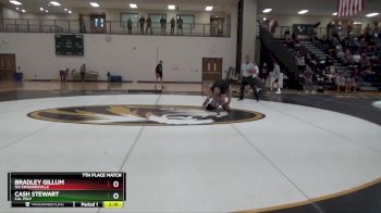 165 lbs 7th Place Match - Bradley Gillum, SIU Edwardsville vs Cash Stewart, Cal Poly