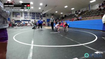 70-74 lbs Rr Rnd 5 - Avery Rosas, Piedmont vs Laneigh Jo Cartwright, Midwest City Bombers Youth Wrestling Club