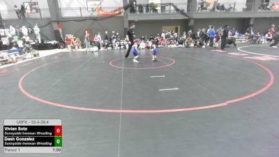 33.4-39.4 lbs Champ. Round 3 - Vivian Soto, Sunnyside Ironman Wrestling vs Dash Gonzalez, Sunnyside Ironman Wrestling