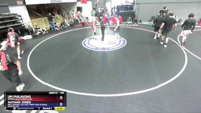 150 lbs Cons. Round 2 - Jim Philavong, Spring Hills Wrestling vs Nathan Jones, Bellarmine College Prep High School Wrestling