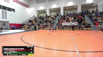 126 lbs Quarterfinal - Diego Gonzalez Suarez, Rancho Buena Vista vs Luca Antonelli, Torrey Pines