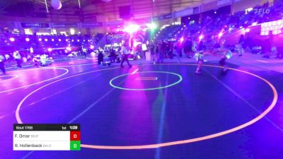 137 lbs Round Of 16 - Finley Omar, Beatrice WC vs Rowdy Hollenback, Bald Eagle