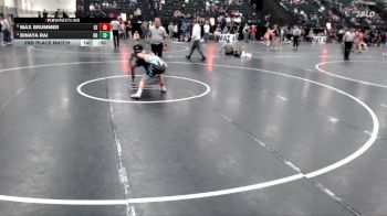 132 lbs 2nd Place Match - Binaya Rai, BV Bison vs Max Brummer, Gretna East