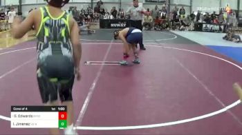 120 lbs Consi Of 4 - Gavin Edwards, Byron Wrestling vs Izrael Jimenez, No Nonsense