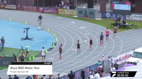High School Boys' 800m, Finals 18