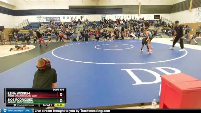 60 lbs Round 2 - Noe Rodriguez, Warden Elite Wrestling vs Lena Wiggum, Moses Lake Wrestling Club