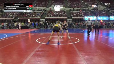 102 lbs Champ. Round 1 - Garrison Riggin, CJI Hawks vs Jaxon Clark, Livingston Wrestling Club
