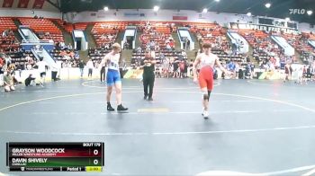 160 lbs Champ. Round 1 - Davin Shively, Cadillac vs Grayson Woodcock, Miller Wrestling Academy