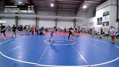 120 lbs Semifinal - Lucas Romano, Immortals - HS vs Nicholas Nguyen, Dark Horse Black - HS