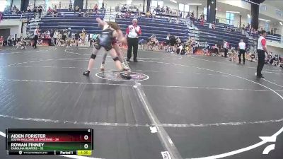 115 lbs Round 2 (3 Team) - Rowan Finney, Carolina Reapers vs Aiden Forister, South Paulding Jr Spartans