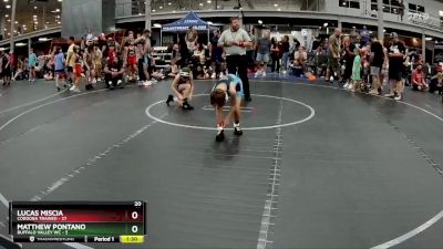 68 lbs Placement (4 Team) - Matthew Pontano, Buffalo Valley WC vs Lucas Miscia, Cordoba Trained