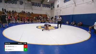 85 lbs Quarterfinal - Sebastian Gutierrez, Red Wave Wrestling vs Damian Loreto, Wright WA