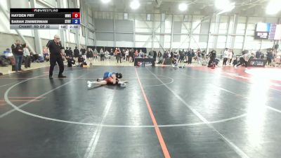 50 kg Champ. Rd Of 32 - Hayden Fry, Menlo Wrestling Club vs Sarah Zimmerman, Storm RTC