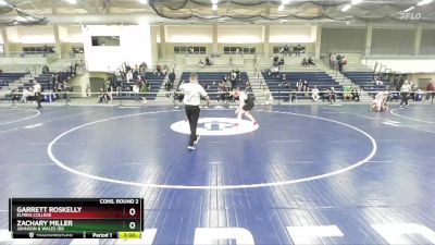 184 lbs Cons. Round 2 - Zachary Miller, Johnson & Wales (RI) vs Garrett Roskelly, Elmira College