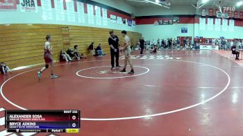 132-138 lbs 2nd Place Match - Alexander Sosa, Sons Of Thunder Wrestling vs Bryce Adkins, Legacy Elite Wrestling