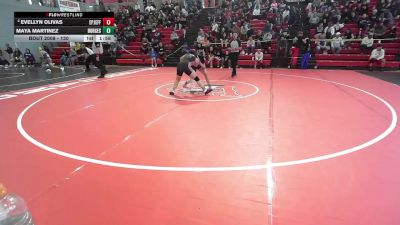 130 lbs Champ. Round 1 - Maya Martinez, El Paso Burges vs Evellyn Olivas, El Paso Jefferson