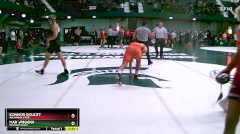 285 lbs Semifinal - Konnor Doucet, Oklahoma State vs Max Vanadia, Michigan State