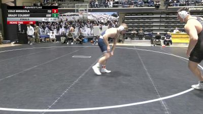 285 lbs Final - Cole Mirasola, Penn State vs Brady Colbert, Army