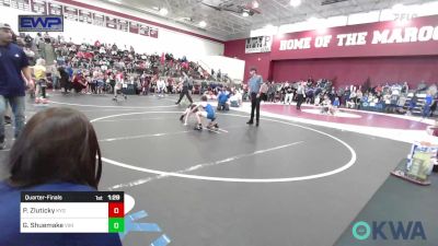 80 lbs Quarterfinal - Parker Zluticky, Kansas Young Guns vs Gabriel Shuemake, Viking Wrestling Club