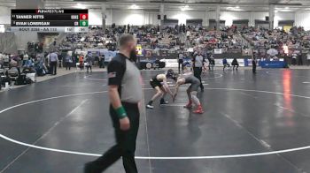 AA 113 lbs Cons. Round 2 - Tanner Kitts, Knoxville Halls High School vs Evan Lonergan, Clarksville High School