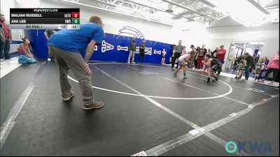 83 lbs Rr Rnd 1 - Maliah Russell, Little Axe Takedown Club vs Ava Lee, CacheWrestlingClub