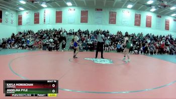 120 lbs Quarterfinal - Kayla Moroschan, Chippewa vs Angelina Pyle, Glenoak